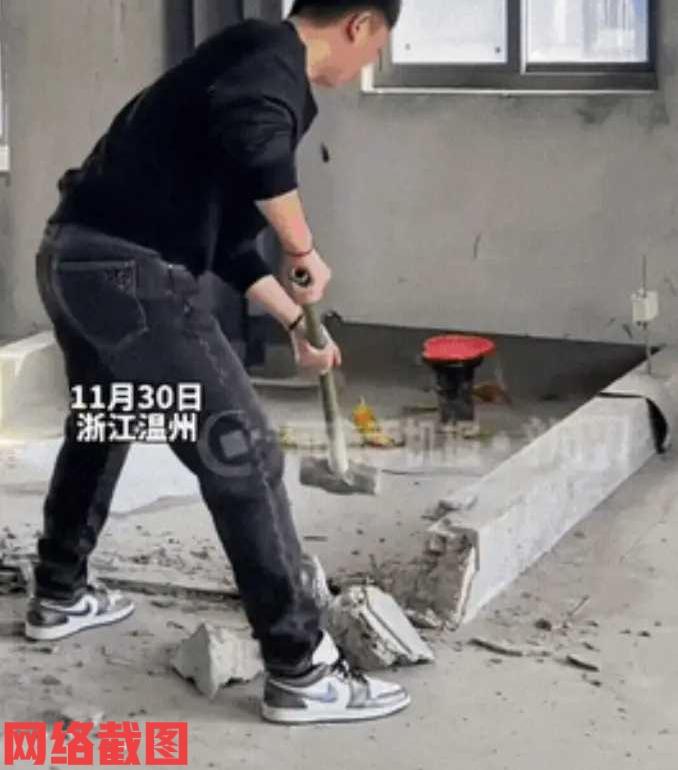 浙江有男子自家在装修新房。因男子觉得家里有面墙碍事，影响家里空间布局，有心把