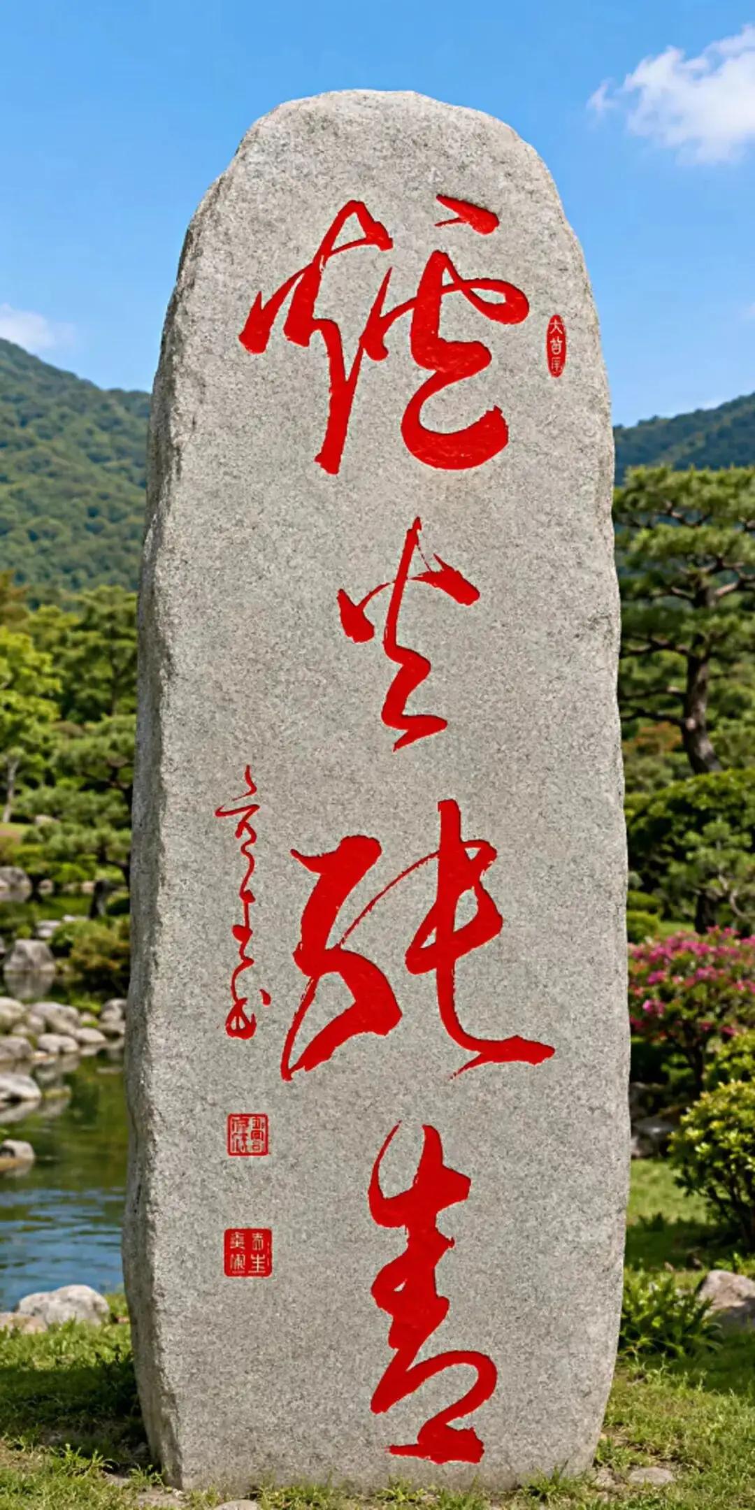 这石碑上的字真漂亮，写得行书水平已经炉火纯青了，但我却认不出上面的字。有认识的朋
