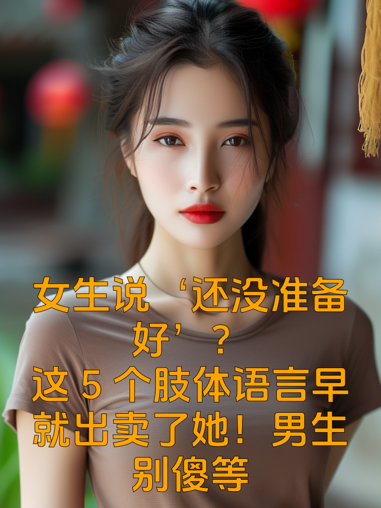 女生说‘还没准备好’？这5个肢体语言早就出卖了她！男生别傻等