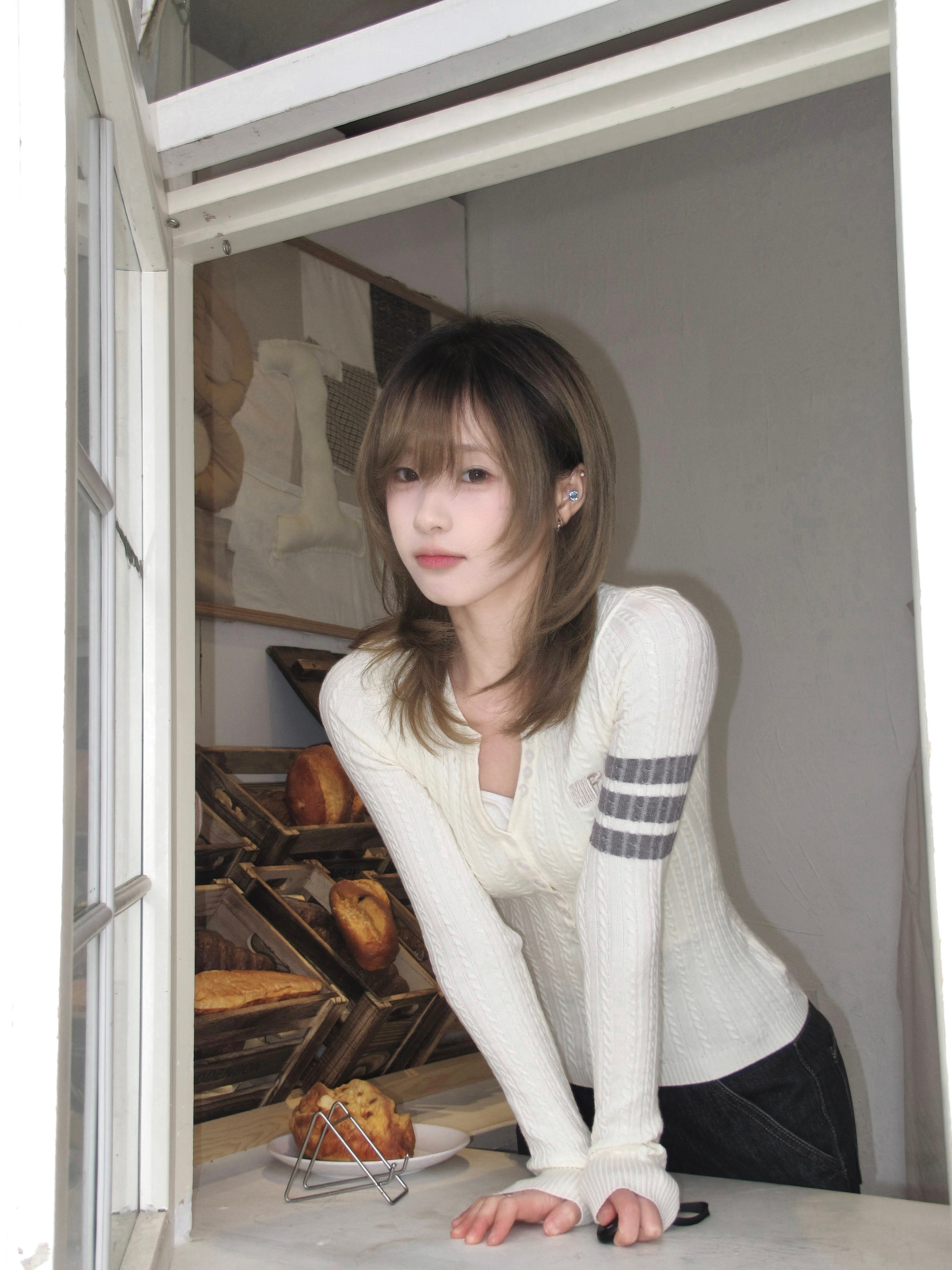 🤍上衣fdr裤子阿罗斯超会购（我的爱裤）眼珠栗栗奶咖发色冷棕掉色内搭薇