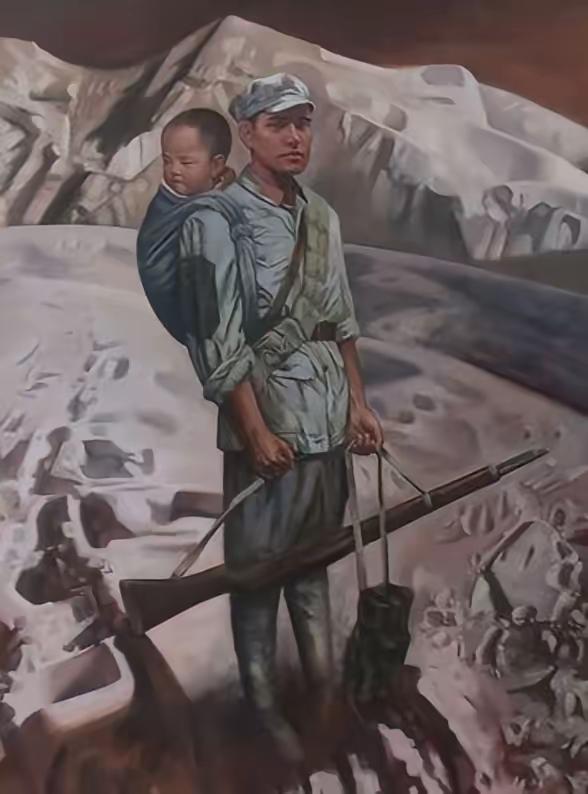 🌛1934年，长征路上一烈士在生命弥留之际，将自己的孩子托付给了卫生连指导