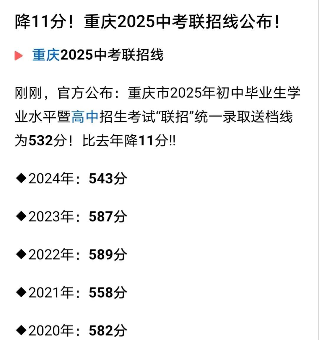 小小地骄傲一把，我班上今年47名学生参加中考，有42名学生上了重庆市联招分数线（