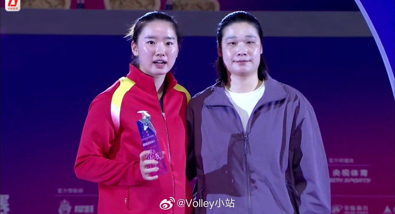 2025-2026赛季中国女子排球超级联赛单项奖：最有价值球员：王唯漪最佳主攻：