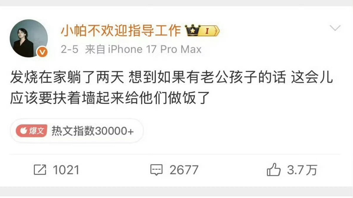 我只看出了一个女性对丈夫和孩子深深的责任感，尽管她还没结婚生子。你们看见对立，是