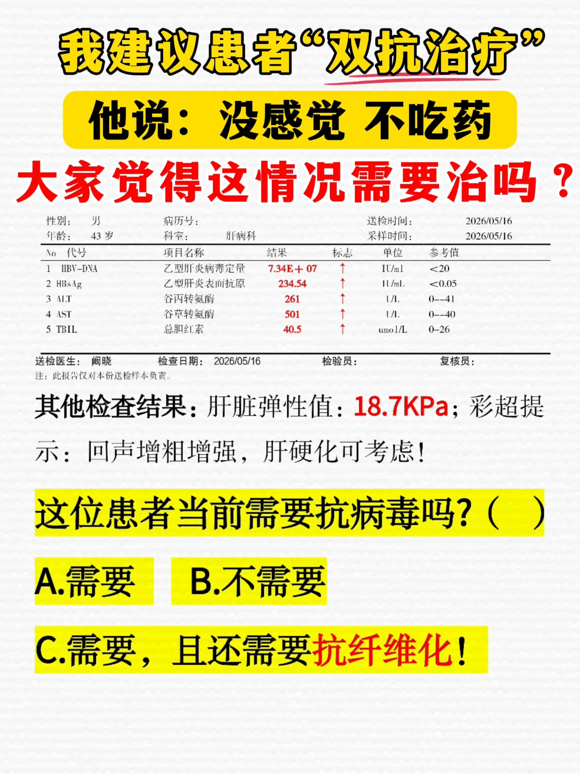 前天门诊，一位小姑娘强行把自己父亲拉进诊室！隐约听到他父亲说：“我啥事...