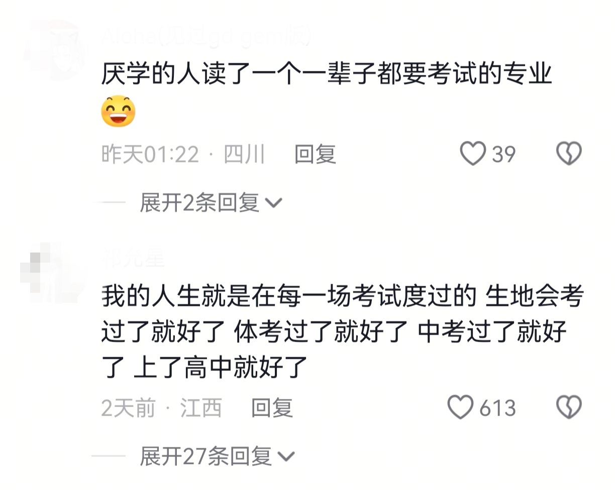 好想过一个不用备考的四季丁香花结了又结人生命题换了又换