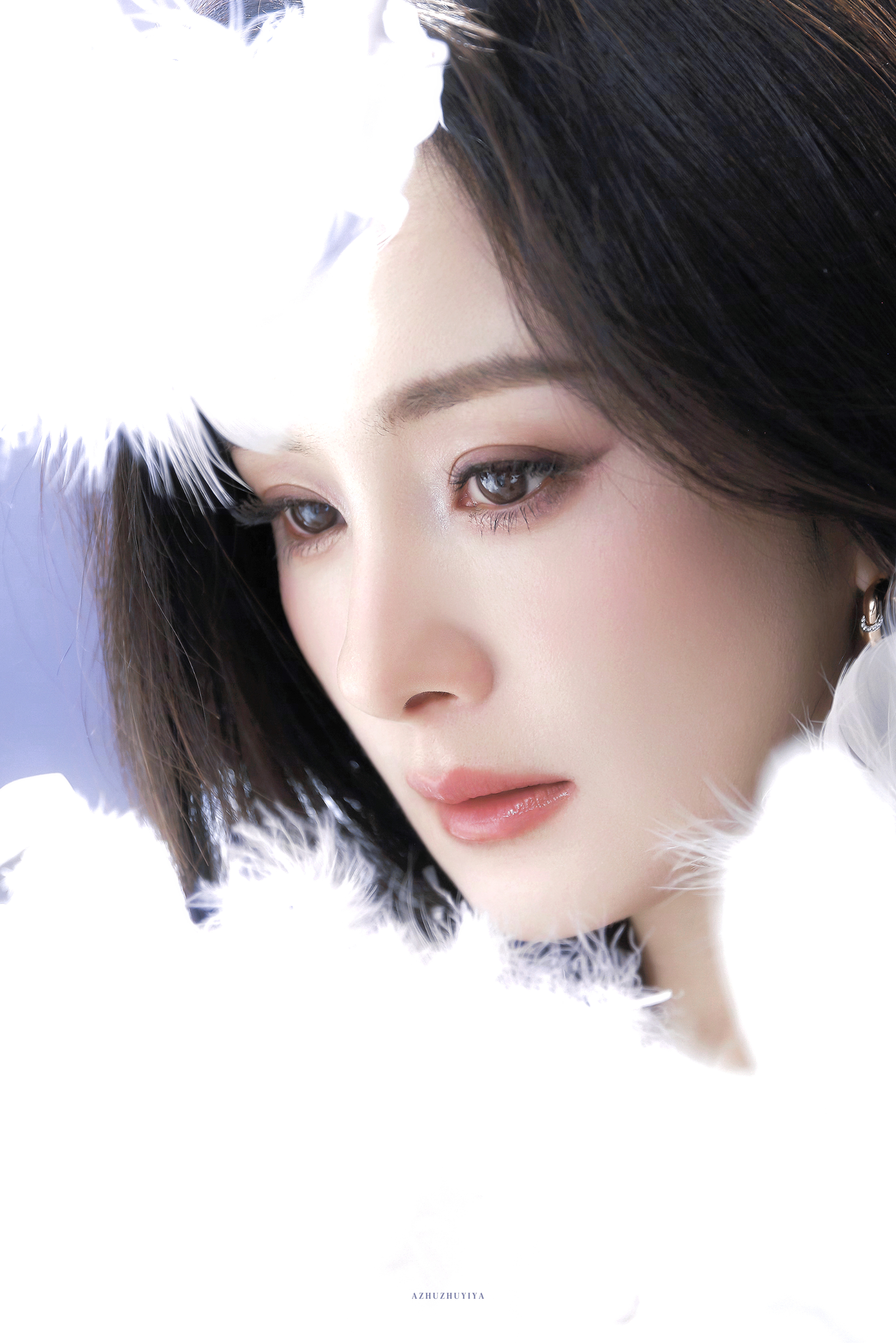 杨幂🫧杨幂黑长直白月光一阵风，一场梦