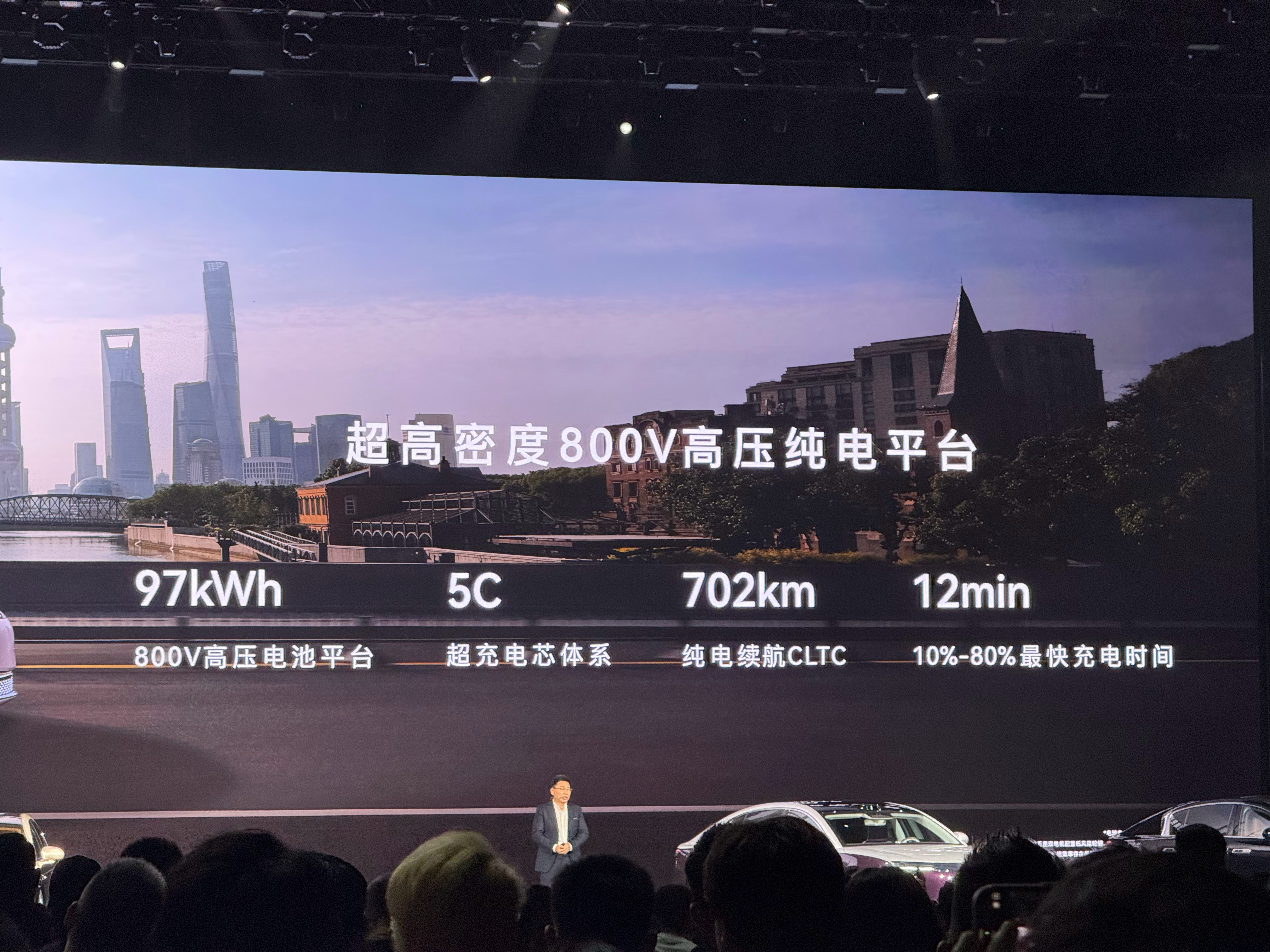 尊界S800全新的800V增程增程：65度电池(400km)＋50升油箱纯电：