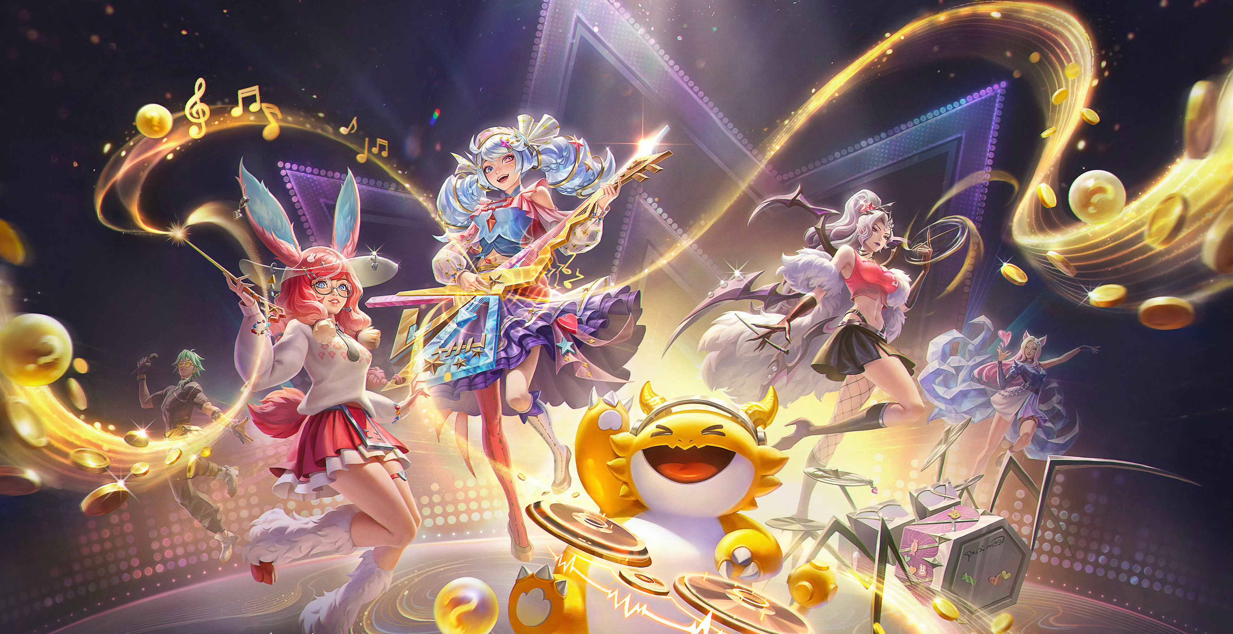 金铲铲之战离子火花女团宣传图