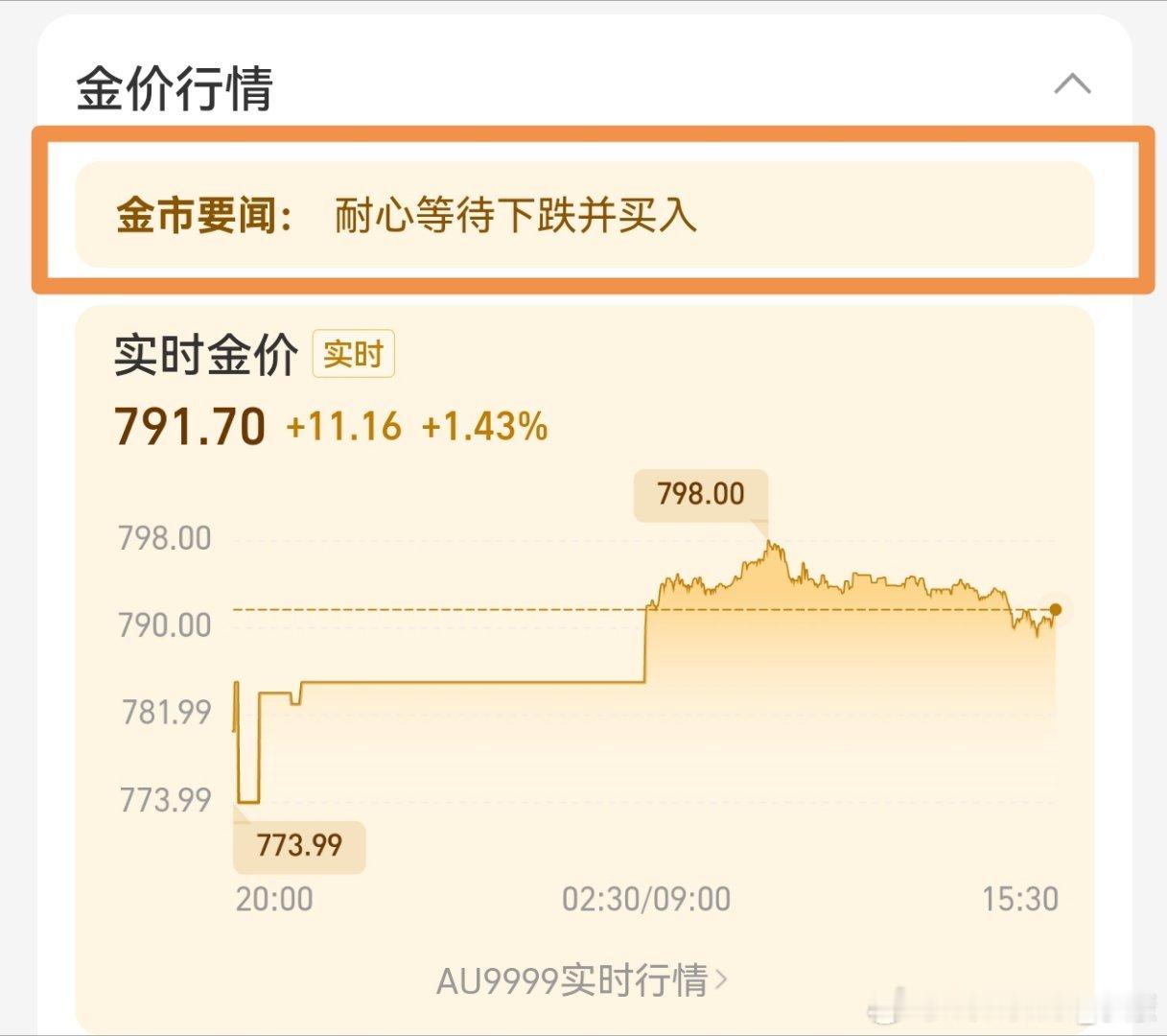 这是见过，最良心的投资建议。[哭哭]金价​​​