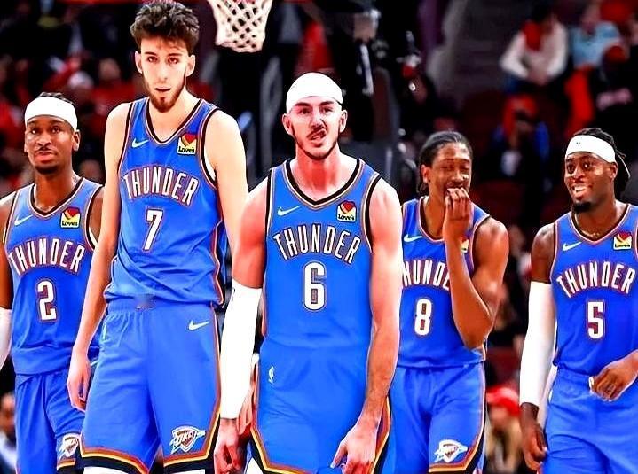 其中包括8个首轮秀雷霆本赛季目前17胜1负拿9连胜，亚历山大16场9次三