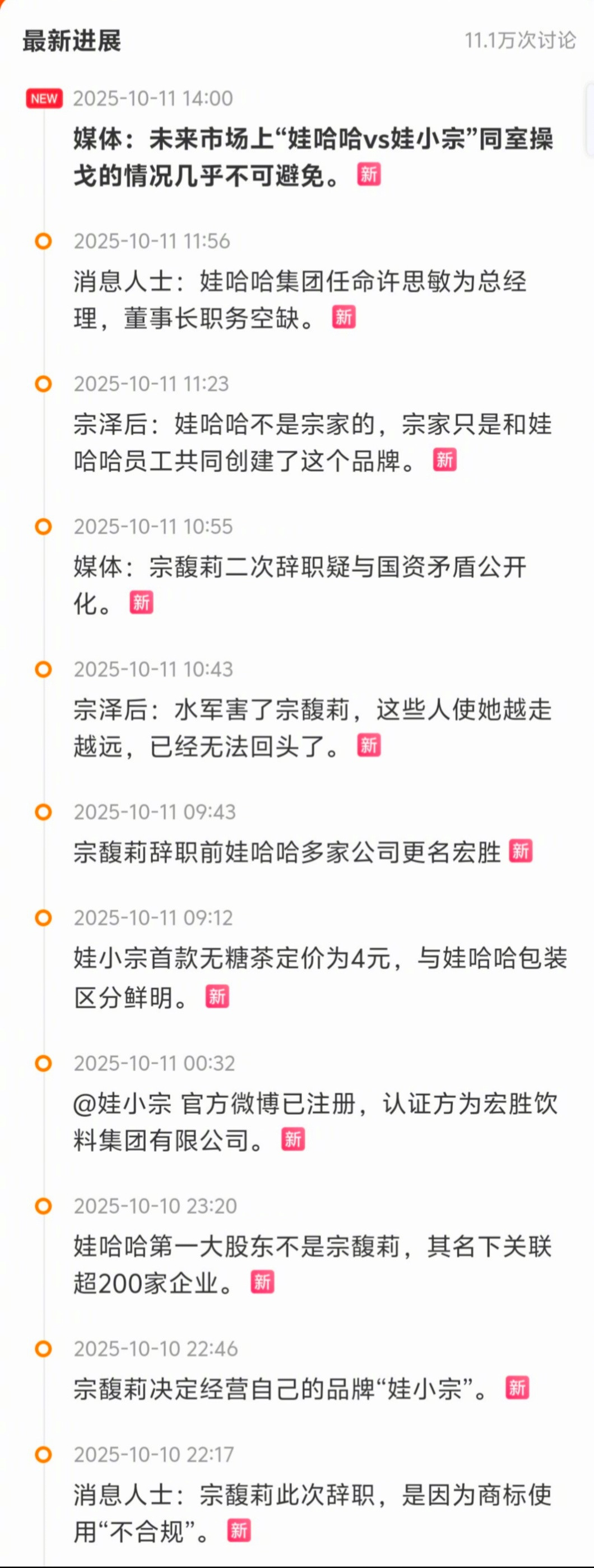 宗馥莉不在周末给一线员工发工作信息看这两天新闻线，感觉舆论战开始了，且宗馥