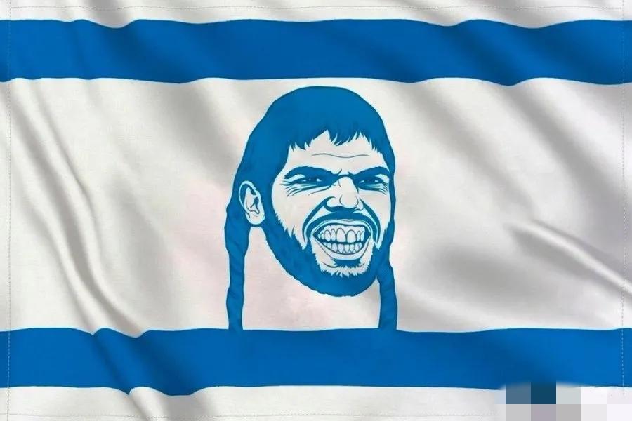 外国人给以色列设计了新的国旗，这个旗子很适合今天的以色列，很邪恶，很形象图上的