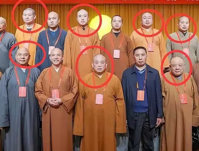 和尚同样都是肥头大耳，而且每一个人几乎都有双下巴！！