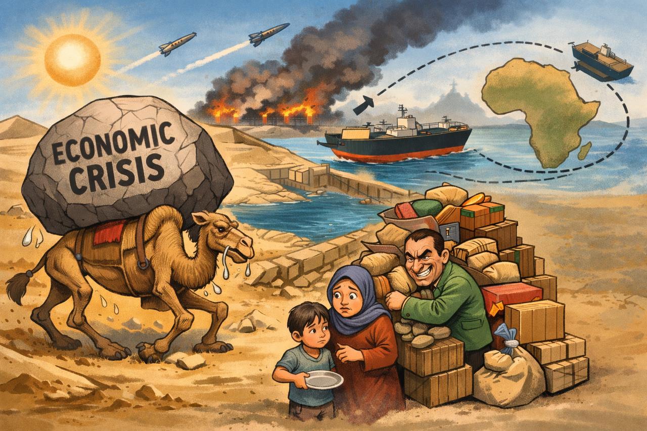 埃及总统阿卜杜勒-法塔赫·塞西3月5日表示，由于中东战争的影响，埃及经济已进入“