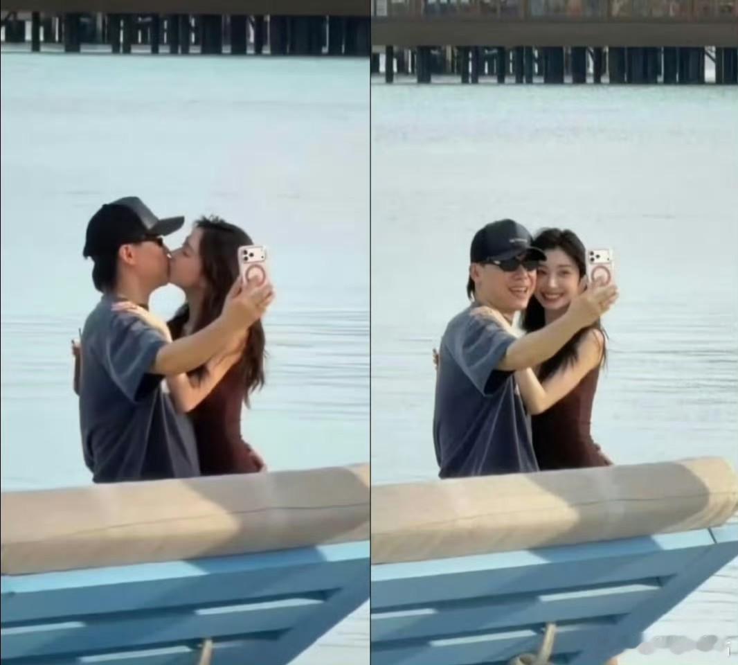 也不用疑似了吧，都亲上了先前也有不少网友偶遇过。感觉两个人本来也是要官宣的样子