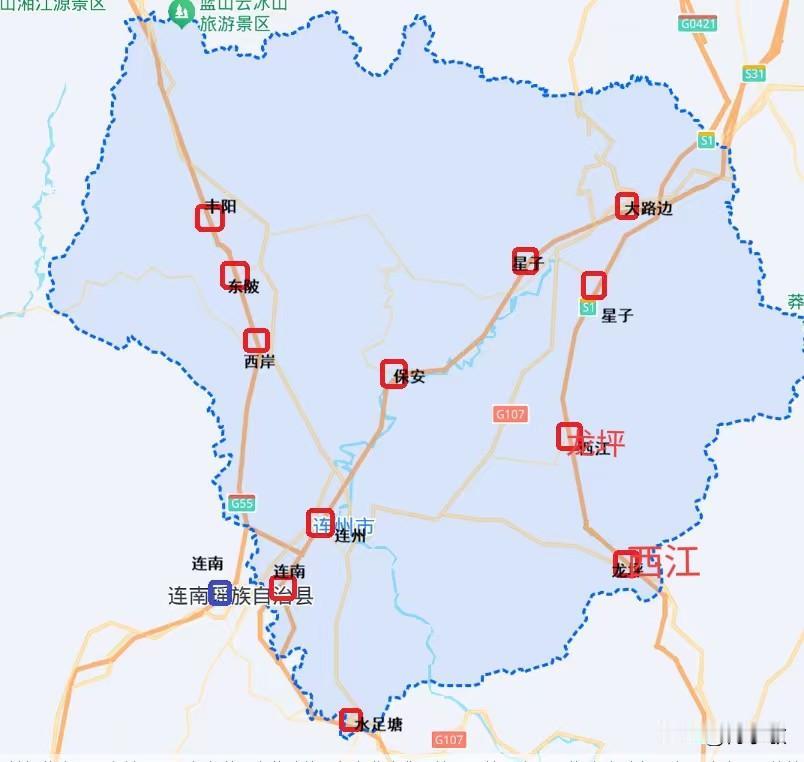 县级高速公路优秀的城市—广东连州连州地处粤湘交界，区位交通优势突