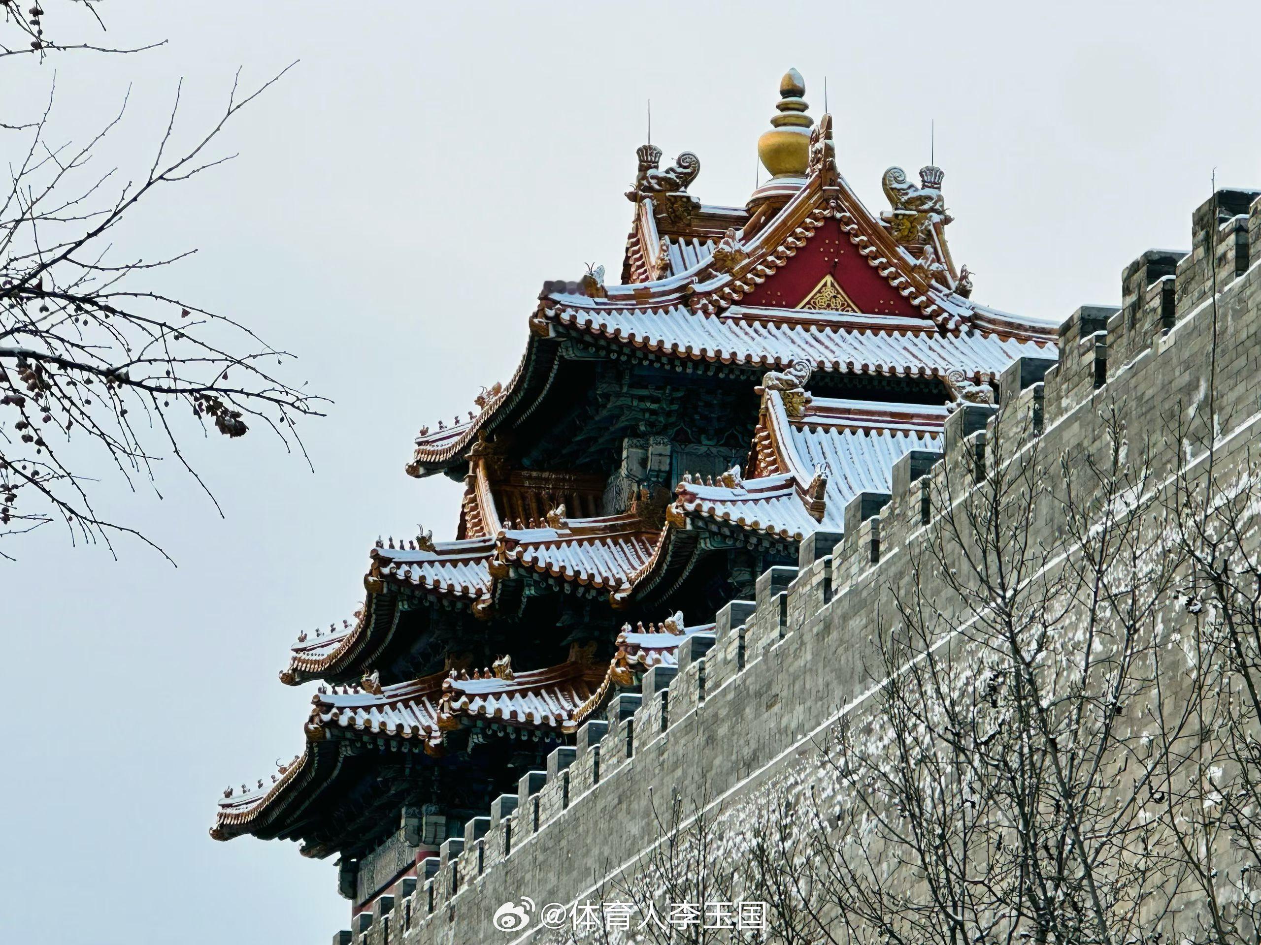 一夜梦回紫禁城北京初雪北京初雪来了北京