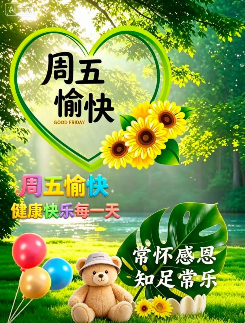🌺2026./7月17日，朝霞开新日，舒心度盛夏🌺🌴🌸周五早安，漫天