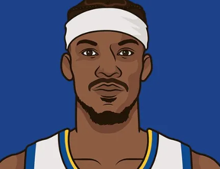 NBA常规赛，勇士以124-106战胜鹈鹕。吉米-巴特勒本场比赛首发上场31分