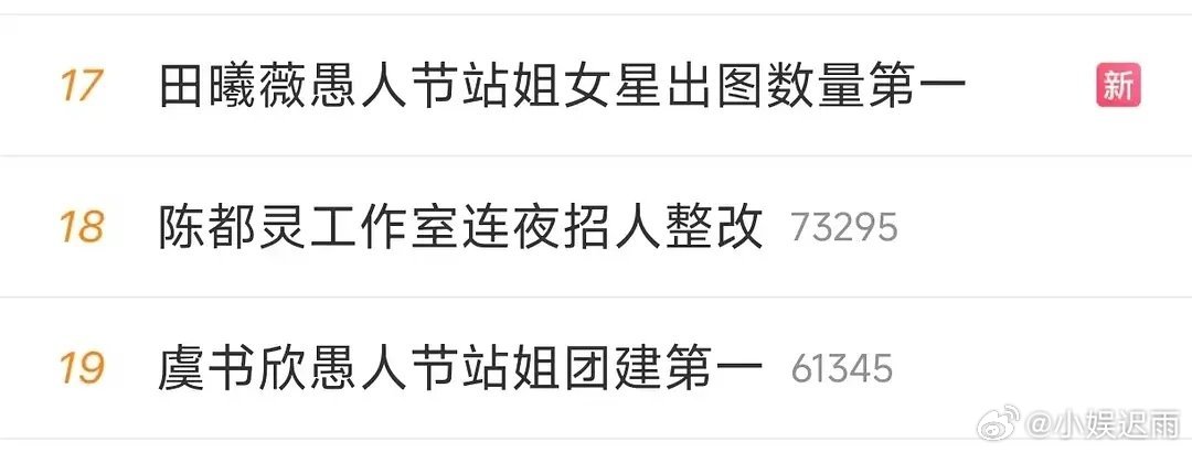 网友说田曦薇为了争第一把虞书欣拉出来当🔫