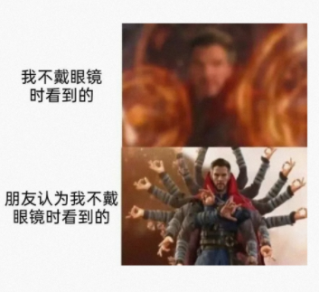 我不戴眼镜时看到的