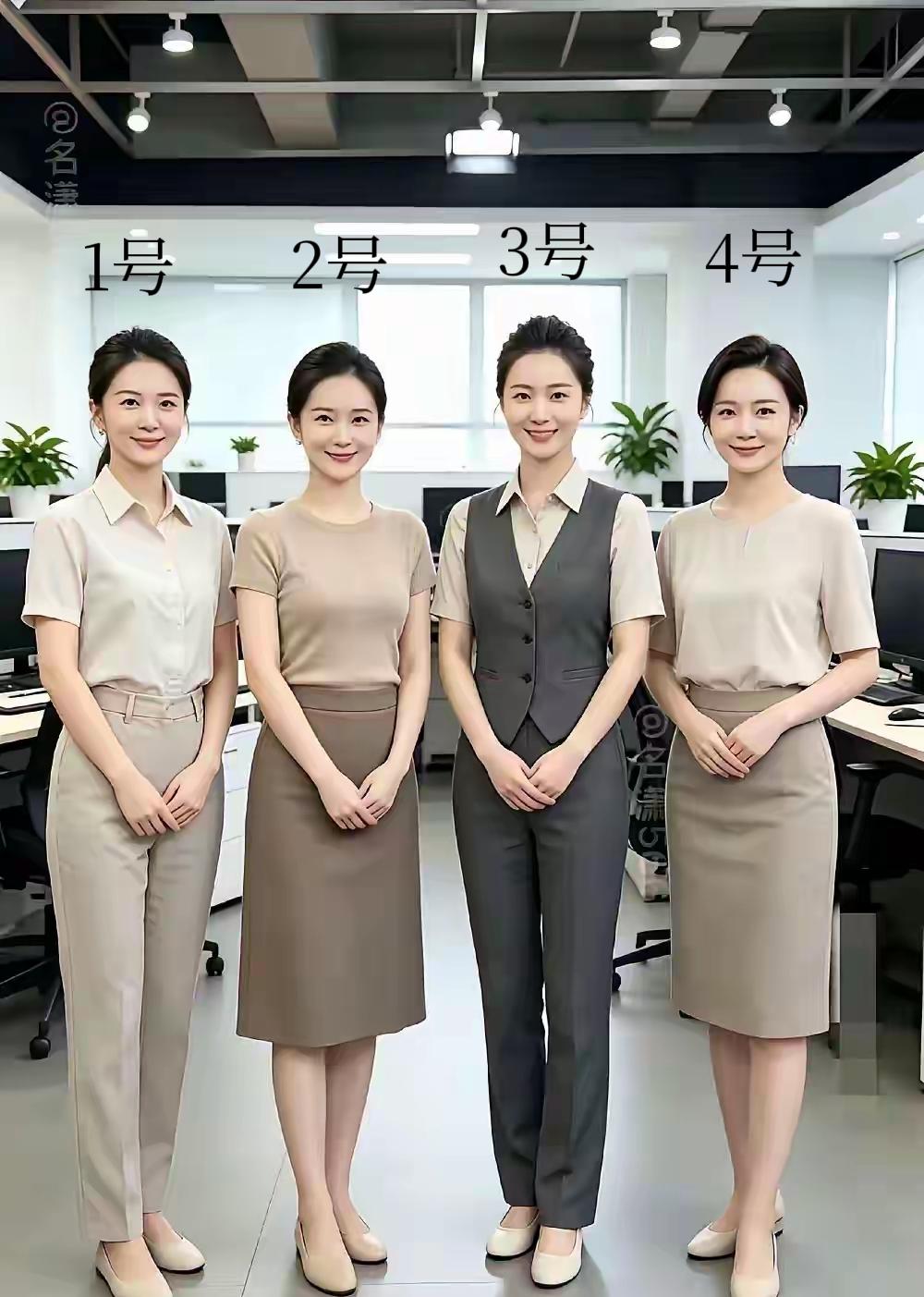 也不藏着，也不掖着，直接就选3号做老婆，她样貌出众，细溜大个，五官立体，身穿浅灰