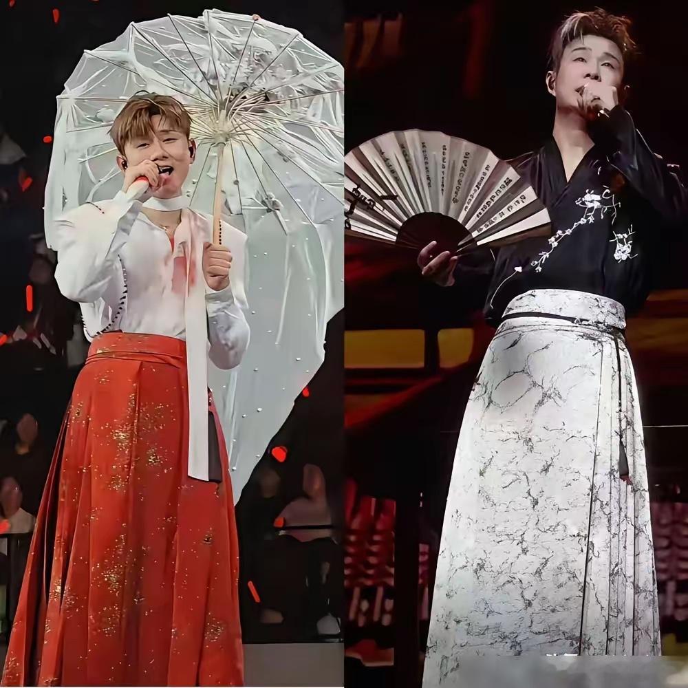 同样是马面裙，张杰穿上被骂，小沈阳却封神了，这事不对劲。