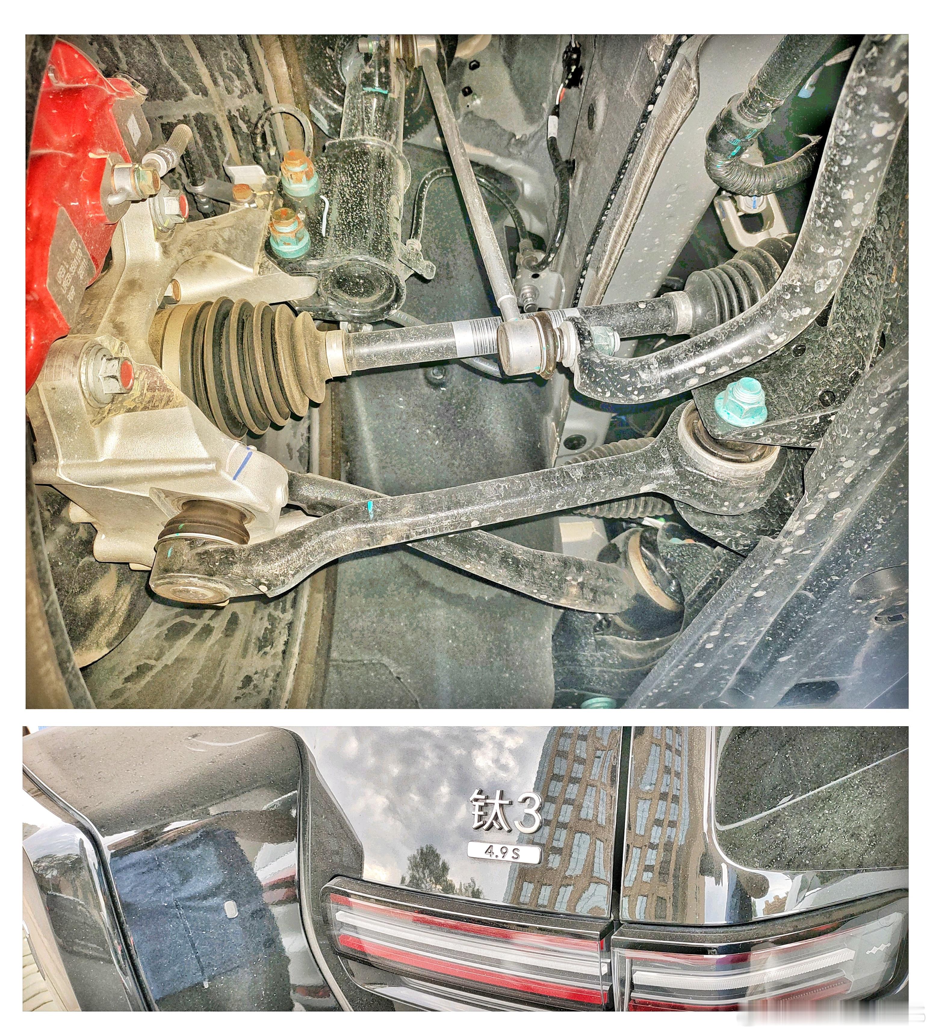 方程豹钛3的海豹gt前后腿。