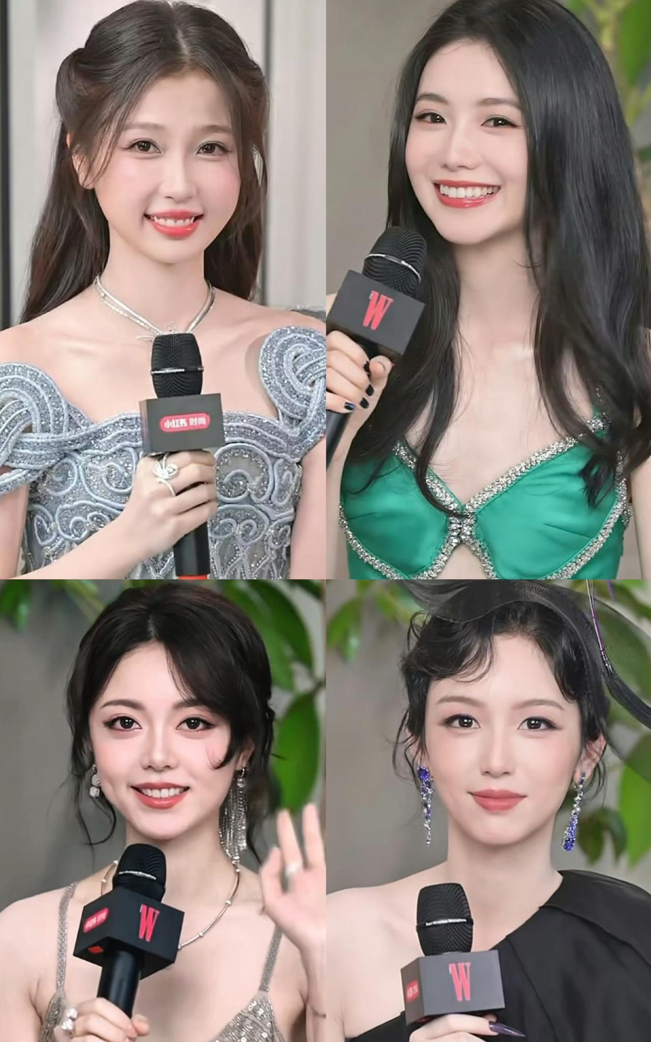 W盛典四位女神穿搭，百花齐放太惊艳。四位女神赵今麦、虞书欣、刘浩存、周也参加W盛