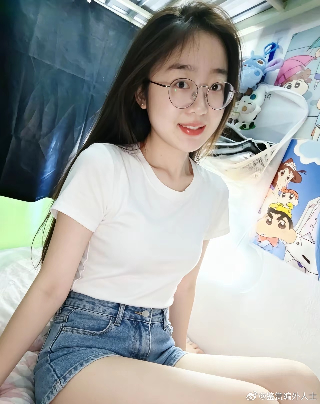 自拍眼镜