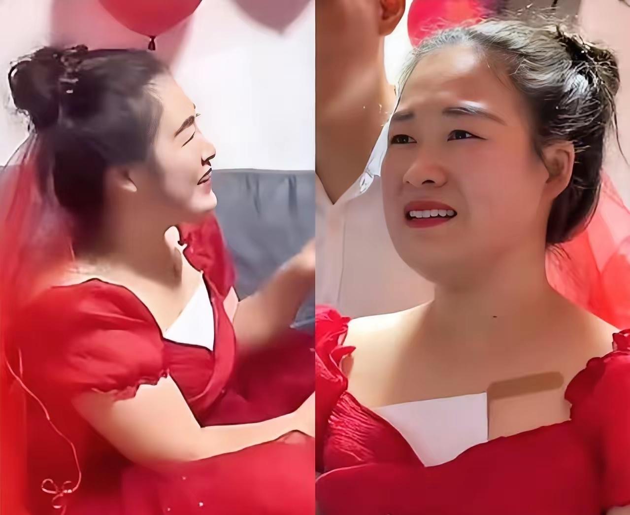 修风扇的小玉结婚了，婚纱里塞了张A4纸没错就是那个靠“风扇坏了”爆火的小玉！