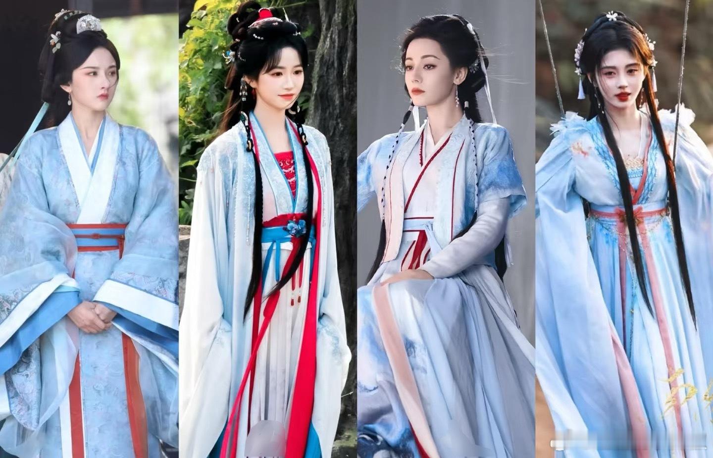 古偶女主蓝衣造型，哪个最好看？​​​