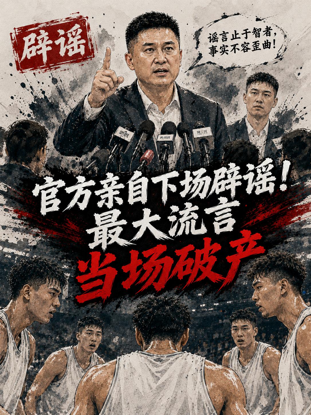 CBA最大的谣言不攻自破，因为官方正式站了出来发布了最具权威性的一个声明，这也就