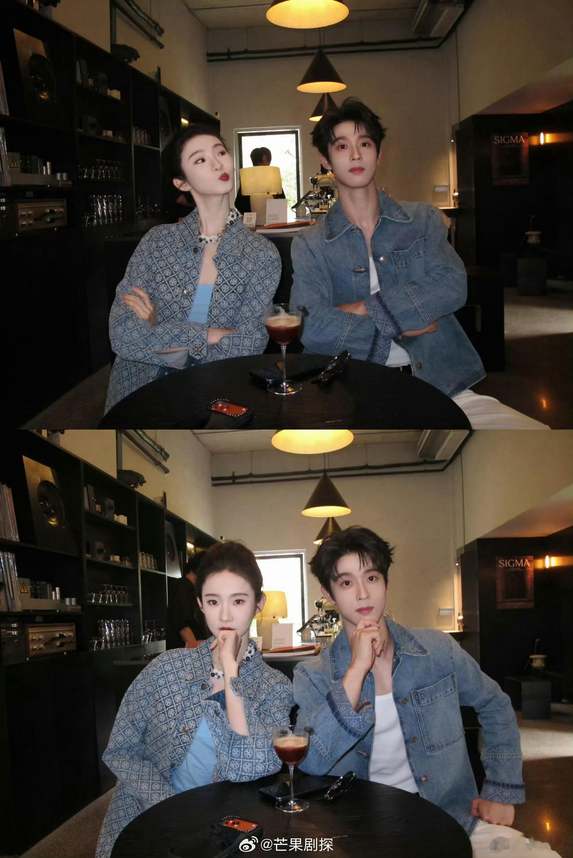 张艺凡海盐味的一天张艺凡孔雪儿同框合照张艺凡孔雪儿同框，青你和创造营也是梦幻联动