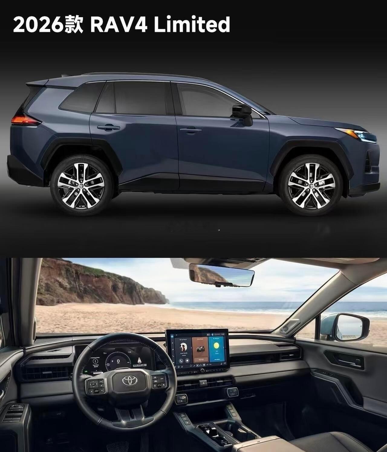 新款rav4很值得期待设计更加简约全新的造型设计更加耐看。很多期待如果价