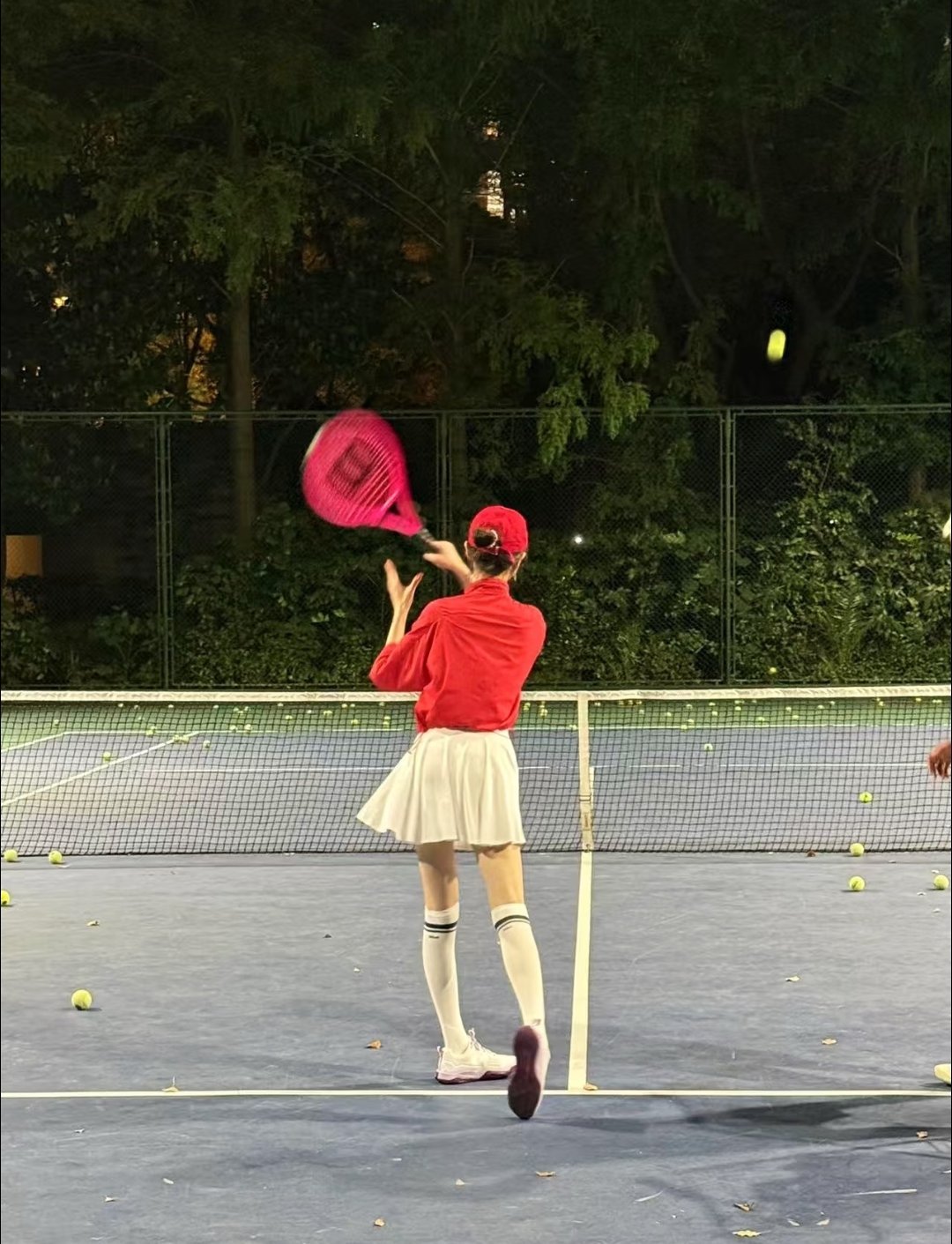 唐嫣打网球的一组图片～