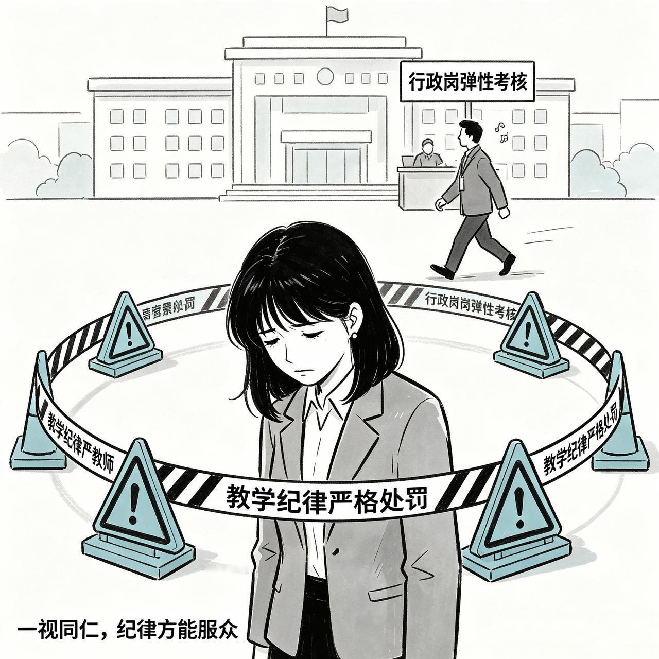 高校教师上课迟到被认定为教学事故、取消评优，规则本身无错，但为何让人意难平？根源
