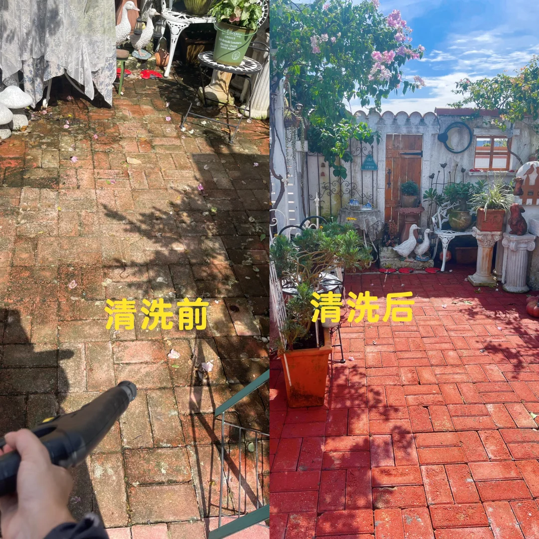 200多值了！👍终于把脏兮兮的地砖洗干净了