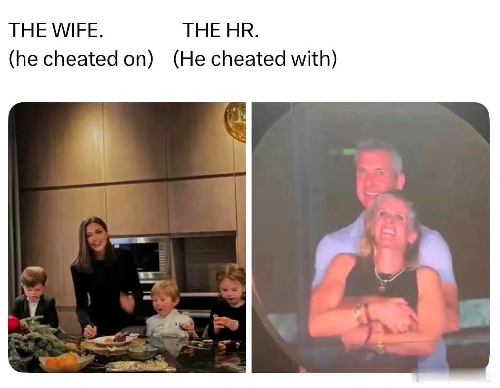 左边的是出轨的CEO他老婆，想不通​​​