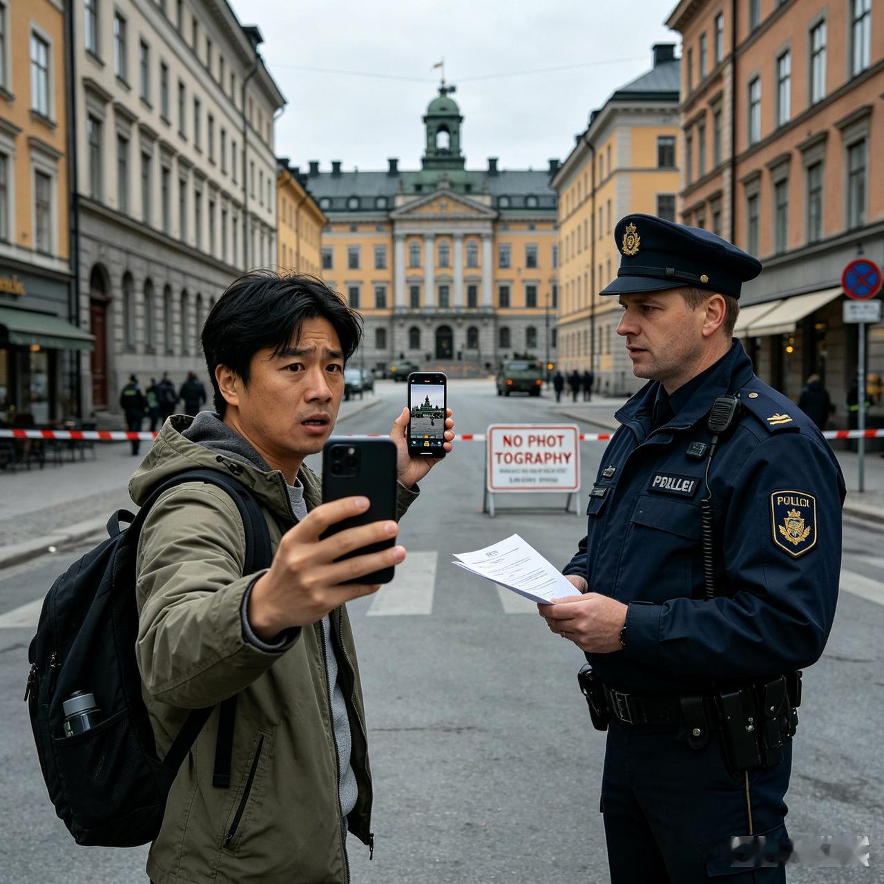 一张旅行照，中国游客在瑞典直接被关进了局子！😱真的太吓人了！出国旅行随手拍