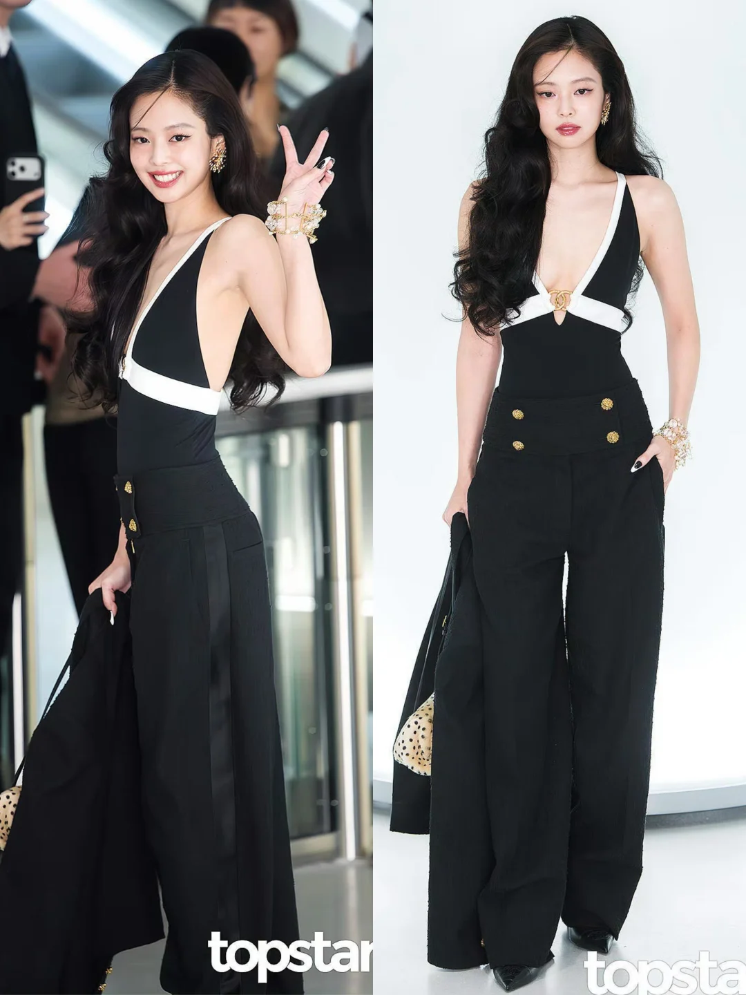 天呐❗️Jennie上身的Look，比走秀模特还美！