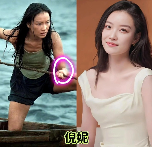 你敢相信，这居然是倪妮！以往的倪妮，是精致明艳的代名词，圈内的女星见到她都忍