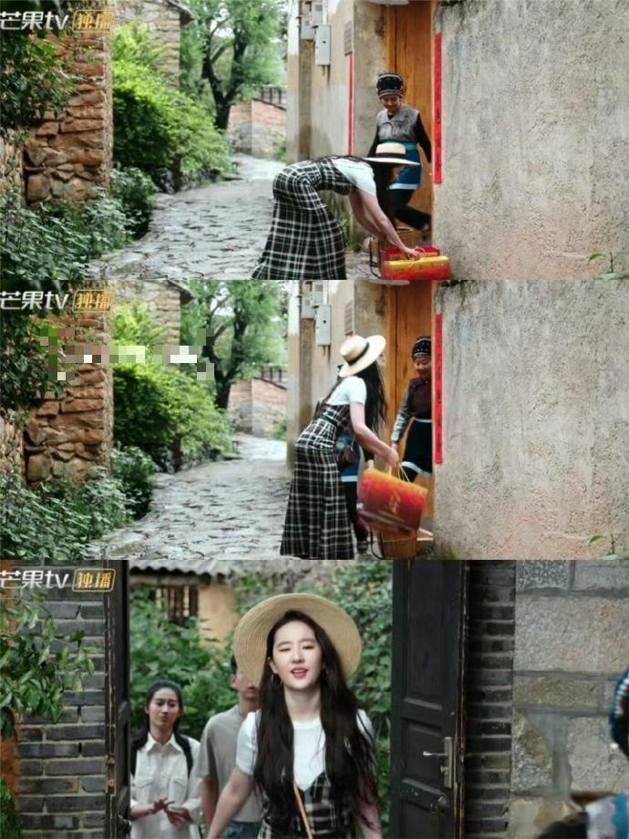 刘亦菲身体力行教我们：弯腰拿东西不要弯腰，要屈髋，自然养成好的仪态蹲下去都不会驼