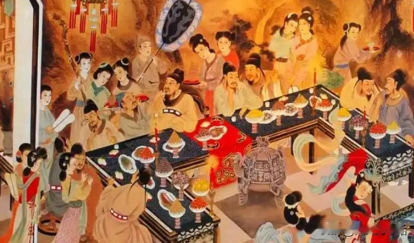 西晋末年，赵王司马伦的宴会上，众人正大快朵颐地吃着烤肉，没想到宾客顾荣发现一旁侍