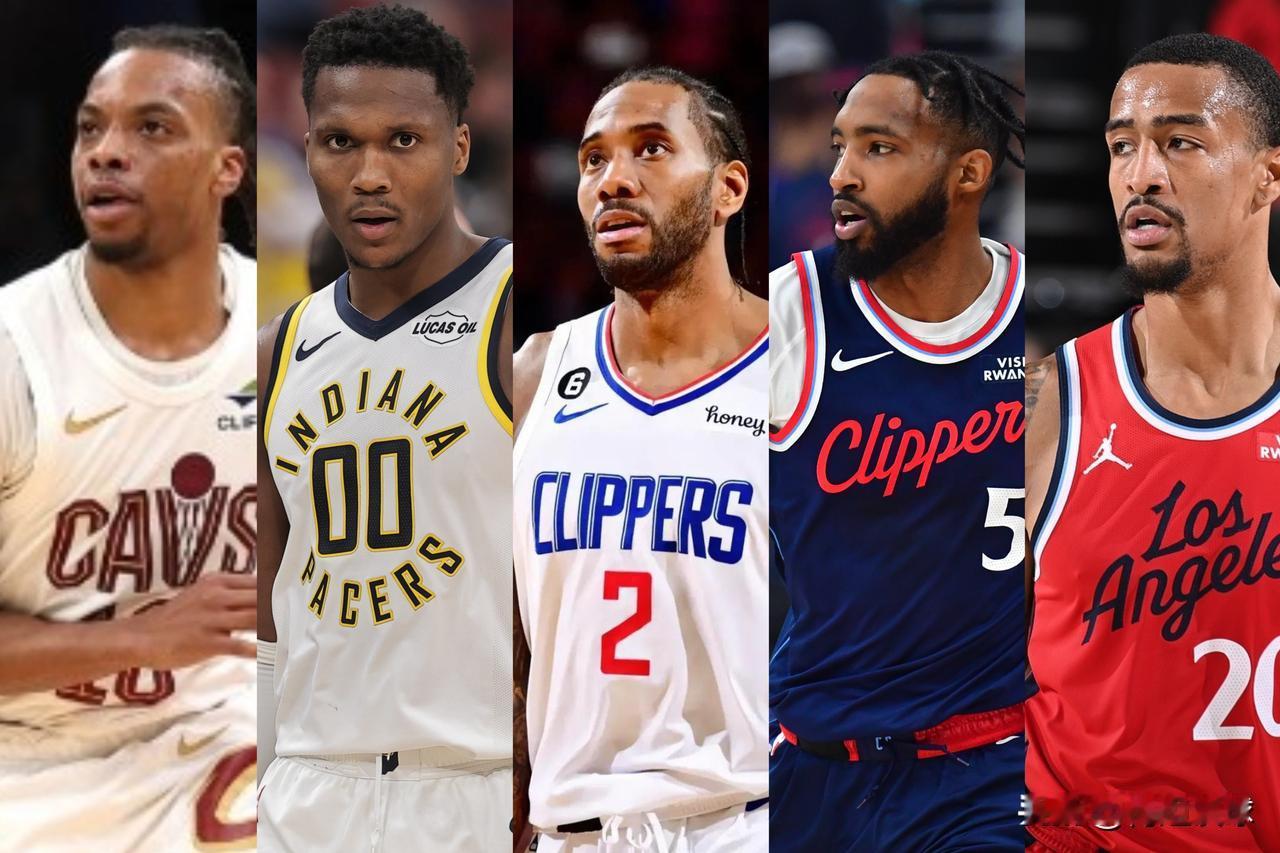 哈登合照祖巴茨离队后，看看快船的新首发阵容：控卫：加兰！26岁，身高185c