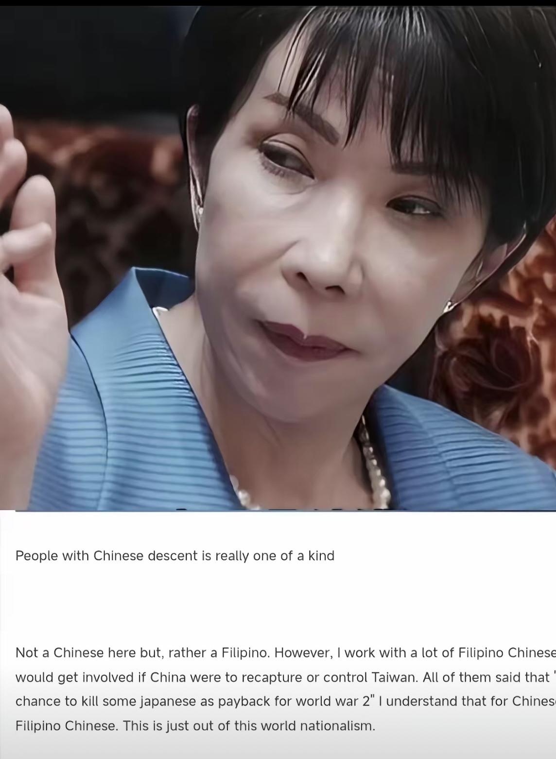 一个菲律宾人发帖称，中日两国气氛紧张，他原本发了篇短文想批判中国大陆民众喊战的这