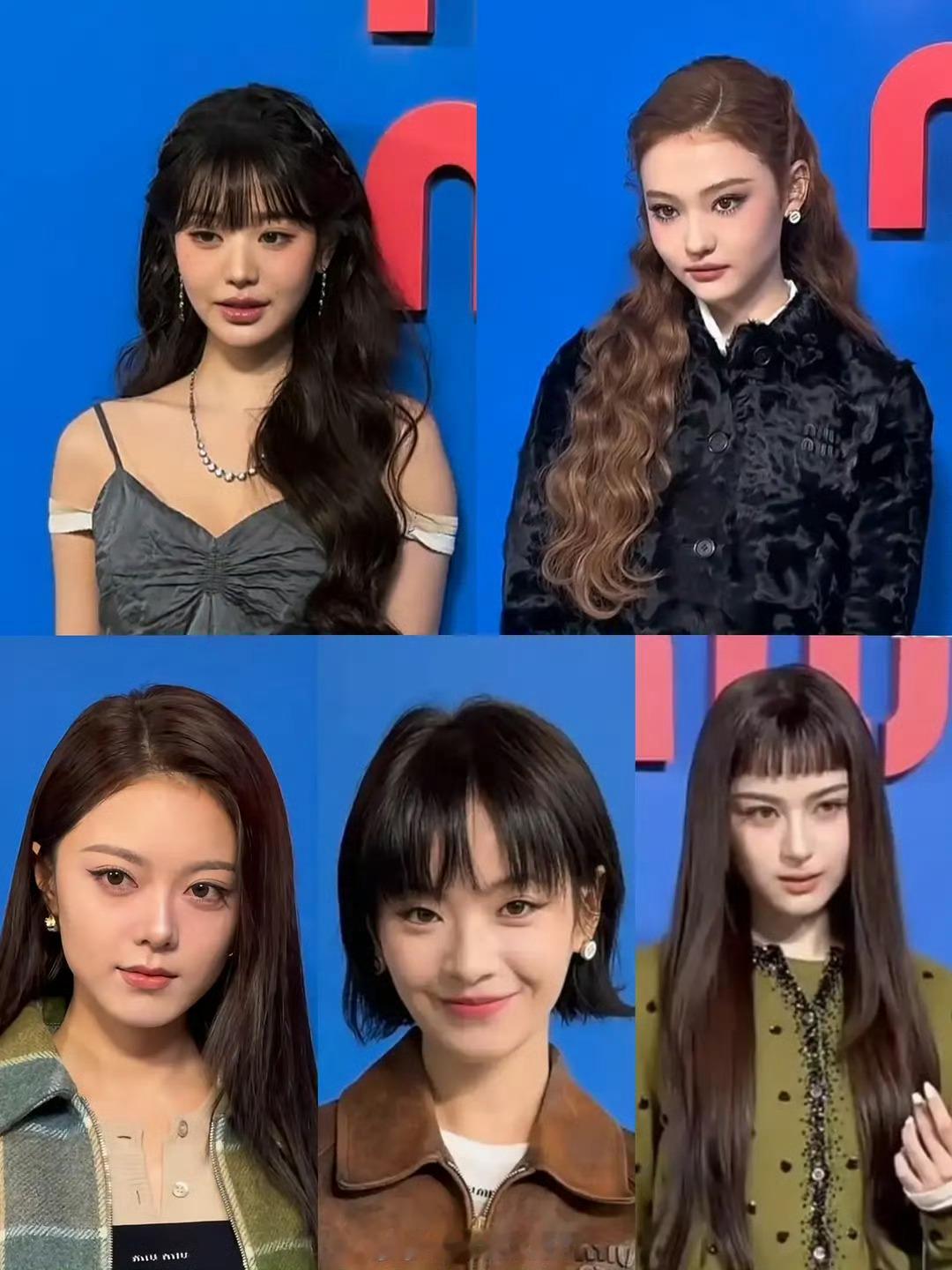 参加miumiu大秀中外00花谁赢了？🙌赵今麦、李庚希、张元英、Ella、