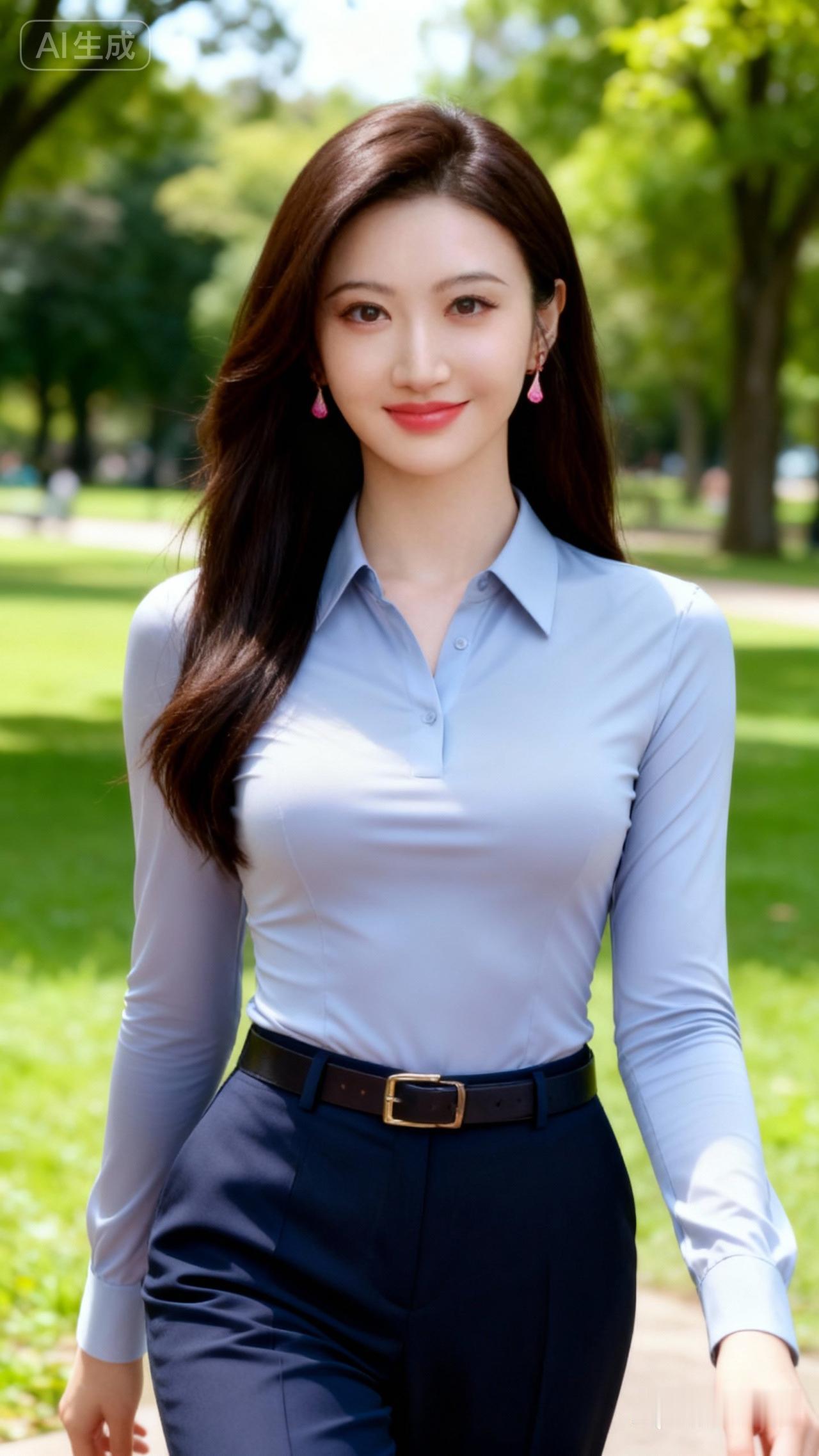 优雅职场风，自信满满的一天！💼🌿