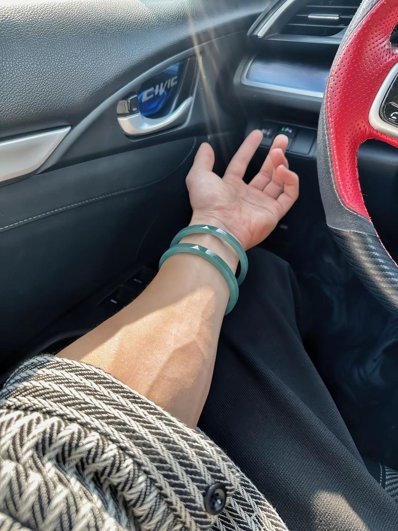 偏偏君子，温润如玉男士翡翠手镯高级感自律